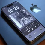 An iPhone 16 Pro set on a MacBook Air