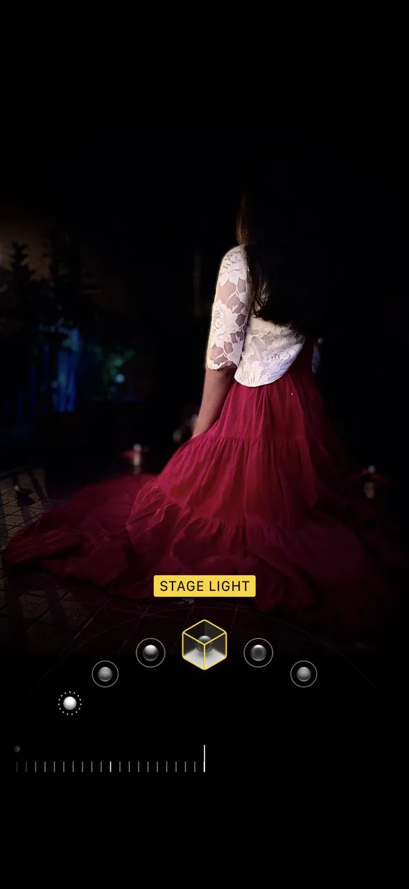 ảnh chân dung chụp với chế độ Ánh Sáng Sân Khấu trên iPhone