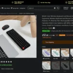 Bàn phím giá rẻ trên Temu cho thấy vấn đề chất lượng hàng hóa