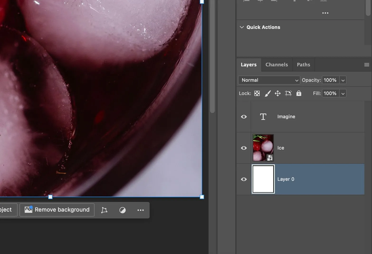 Bảng điều khiển Layers trong Photoshop, cho phép quản lý các lớp thiết kế