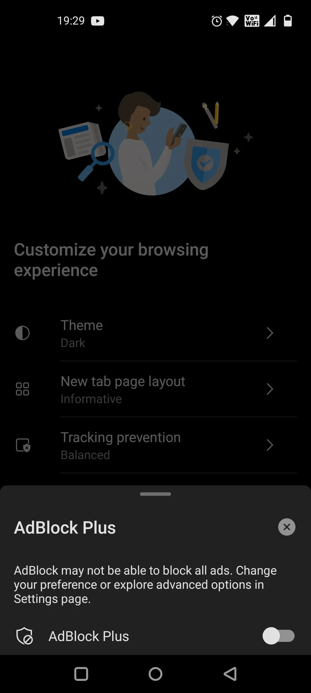 Bật AdBlock Plus khi cài đặt trình duyệt Edge để chặn quảng cáo hiệu quả.