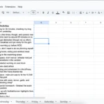 Biểu đồ theo dõi thời gian buổi sáng Thứ Hai của tôi trên ứng dụng Google Sheets.