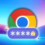 Biểu tượng Google Chrome và hộp thoại yêu cầu mật khẩu, minh họa tính năng quản lý mật khẩu.