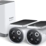 Bộ camera an ninh ngoài trời Baseus S1 Pro bao gồm camera và trạm trung tâm