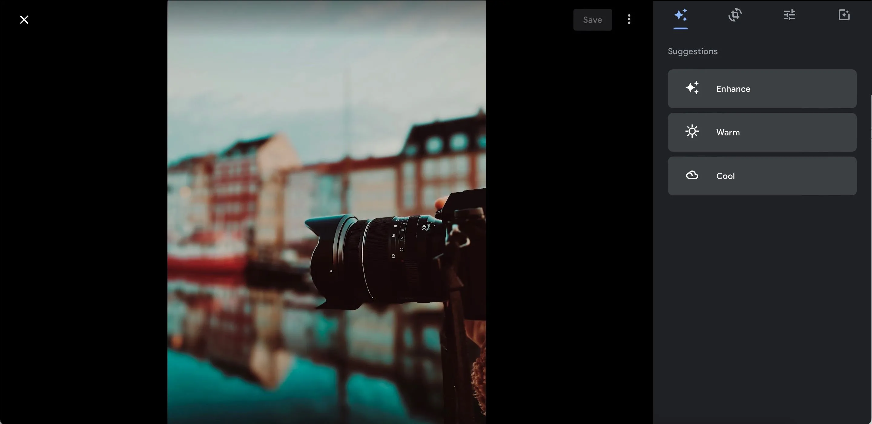 Các công cụ chỉnh sửa AI có sẵn trong Google Photos