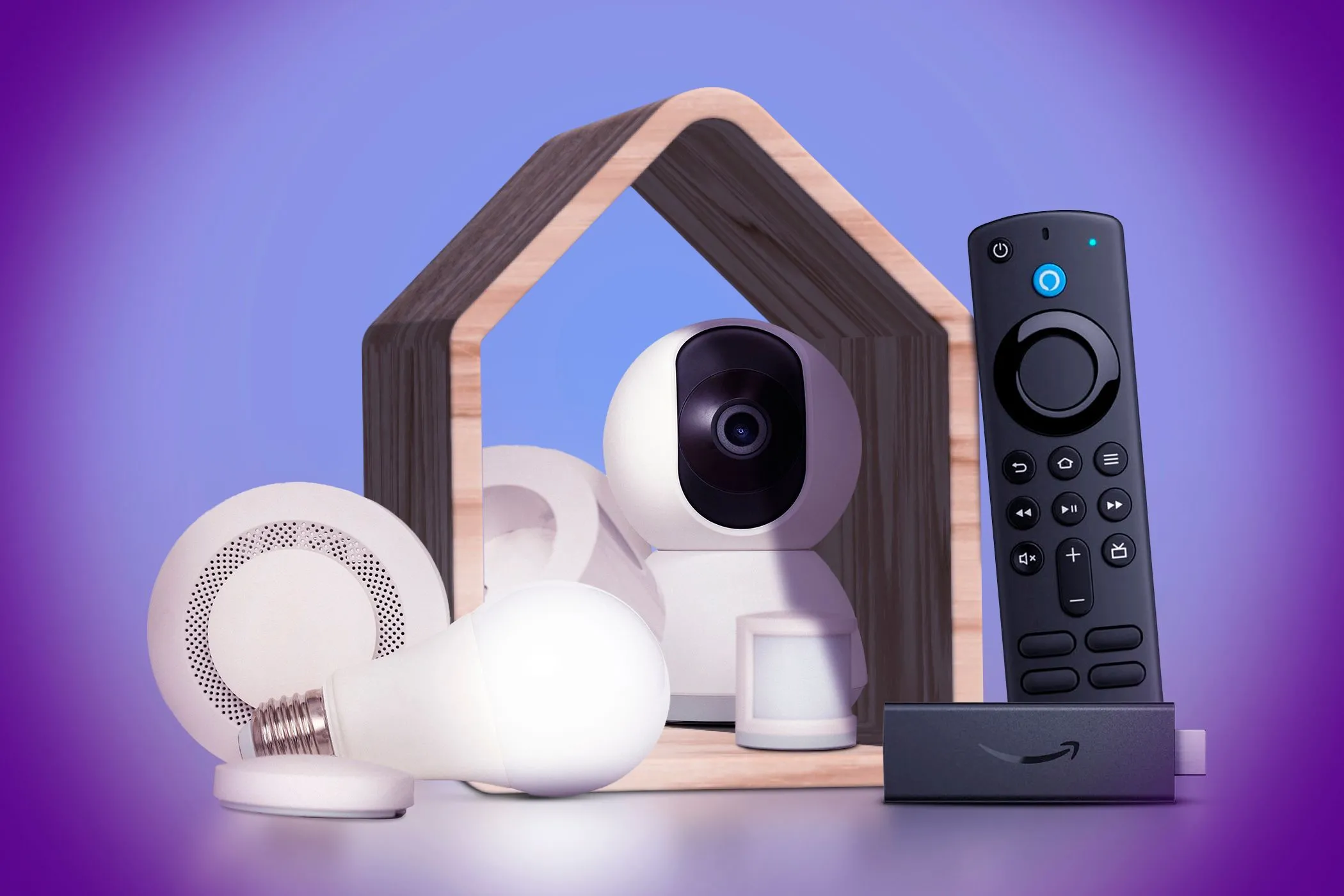 Các thiết bị nhà thông minh như camera an ninh, bóng đèn thông minh, nút cảm biến và thiết bị phát trực tuyến