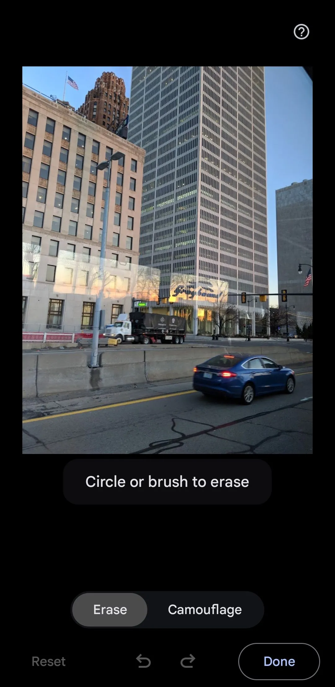 Các tùy chọn chỉnh sửa của Magic Editor trong Google Photos