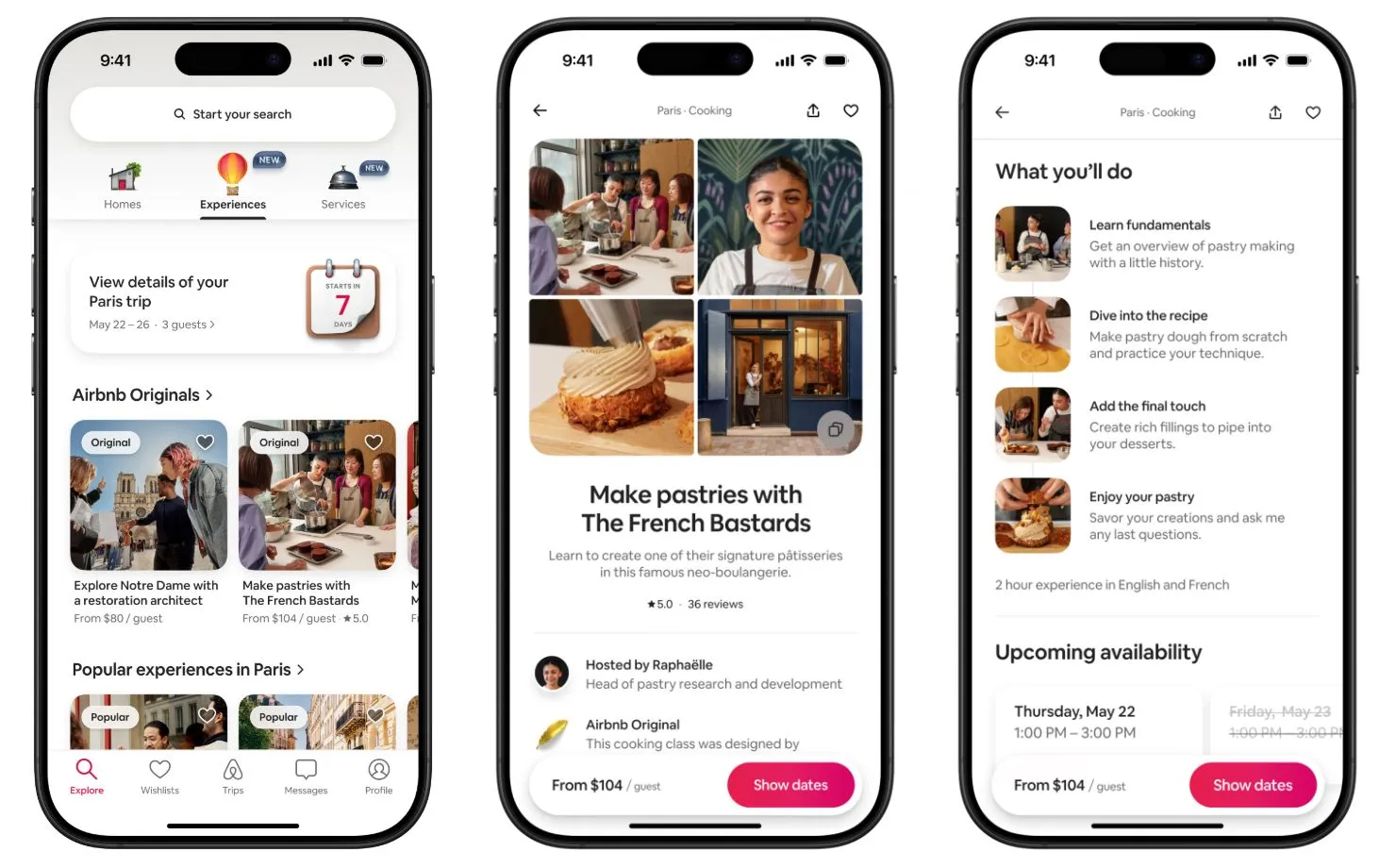 Các ví dụ về trải nghiệm Airbnb, từ tour bảo tàng đến lớp học nấu ăn do người dân địa phương hướng dẫn.