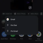 Cách ghim và bỏ ghim ứng dụng trong menu chia sẻ Android