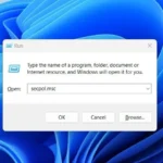 Cách mở Local Security Policy bằng lệnh Run secpol.msc trên Windows