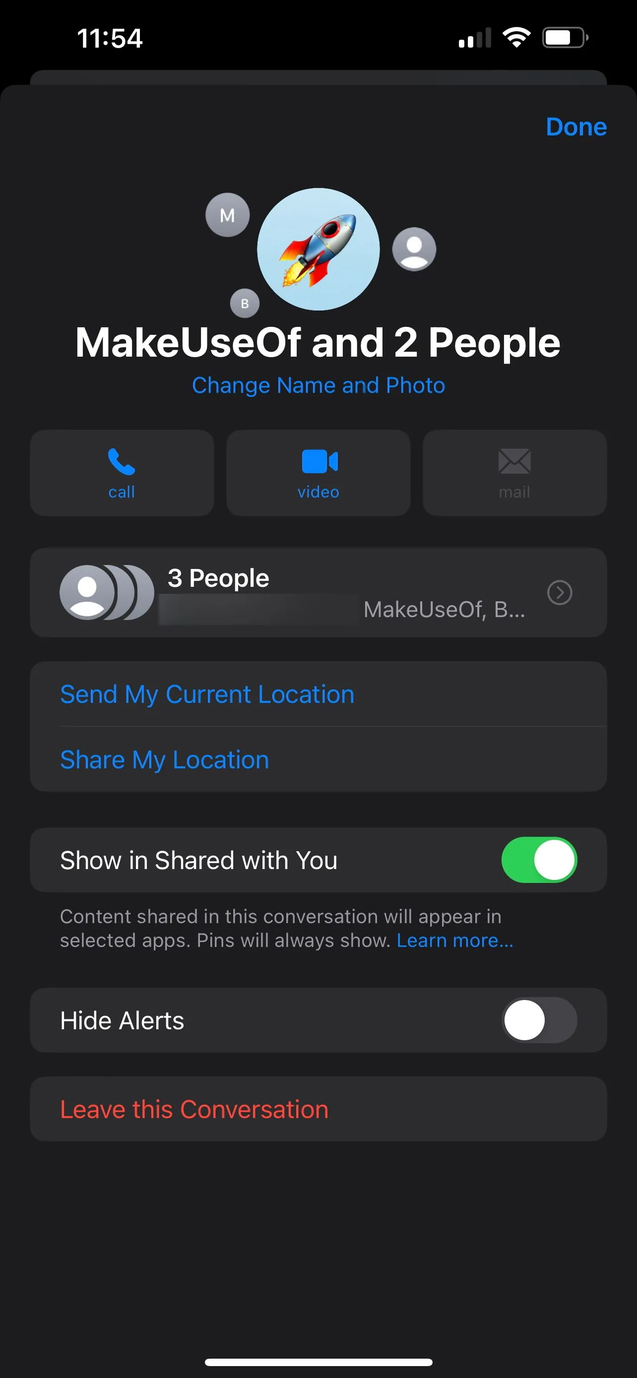 Cách rời khỏi nhóm chat iMessage trên iPhone