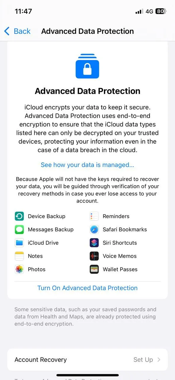 Cài đặt Bảo vệ Dữ liệu Nâng cao cho iCloud trên iPhone