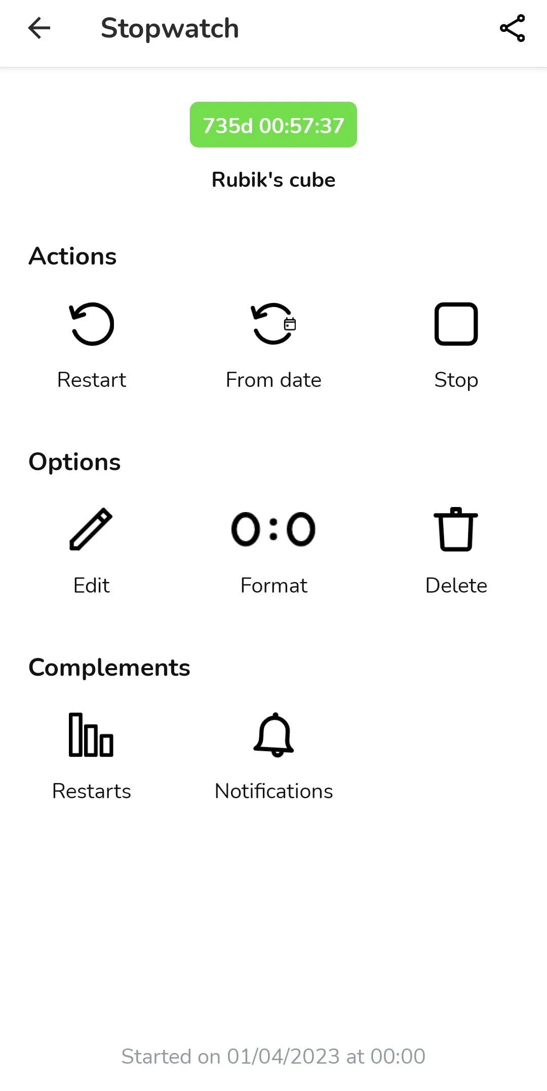 Cài đặt bộ đếm thời gian trong ứng dụng Time Since