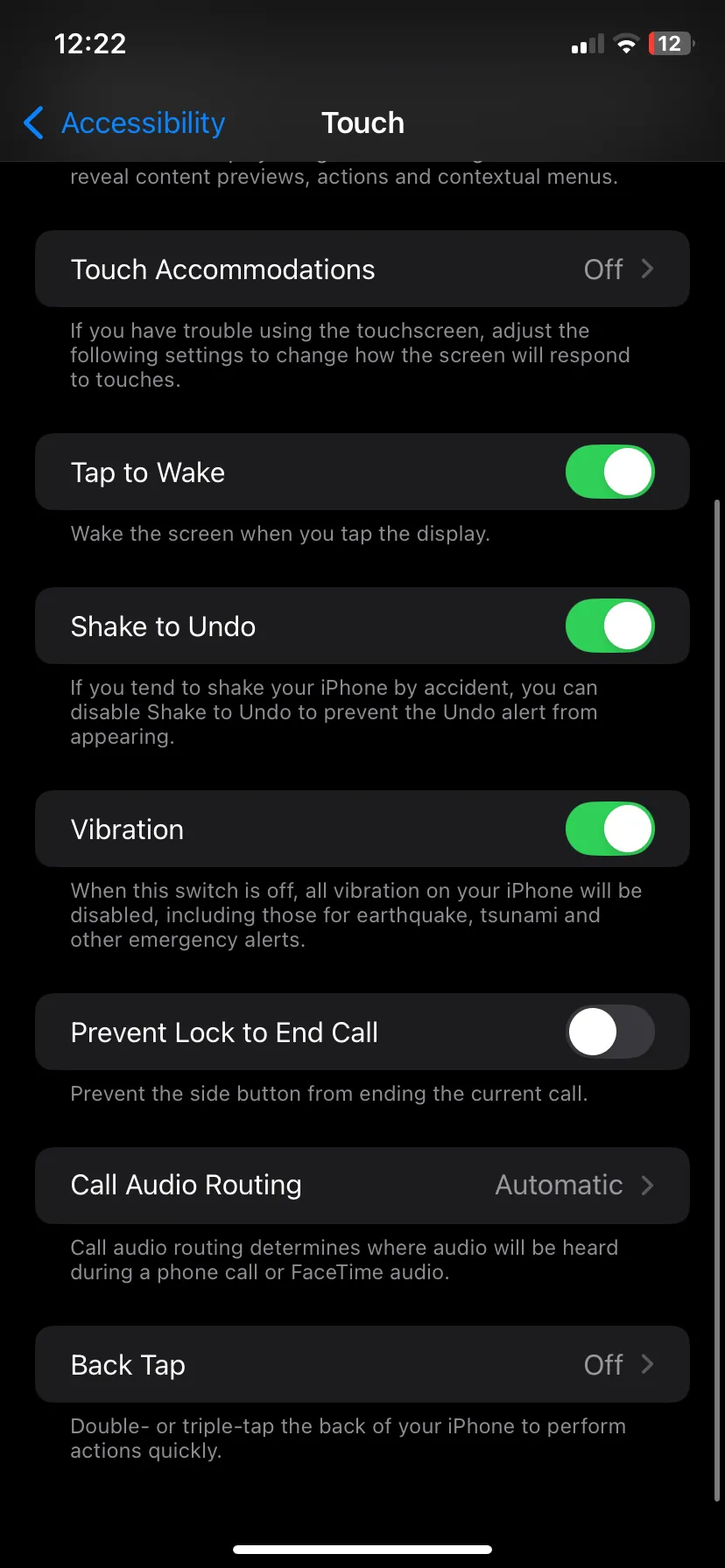 Cài đặt Chạm hai lần mặt lưng (Back Tap) trong Trợ năng iPhone