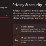 Cài đặt dịch vụ vị trí trong Windows để quản lý dữ liệu vị trí của bạn.