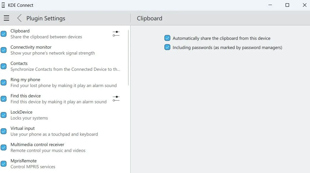 Cài đặt đồng bộ khay nhớ tạm của KDE Connect trên Windows