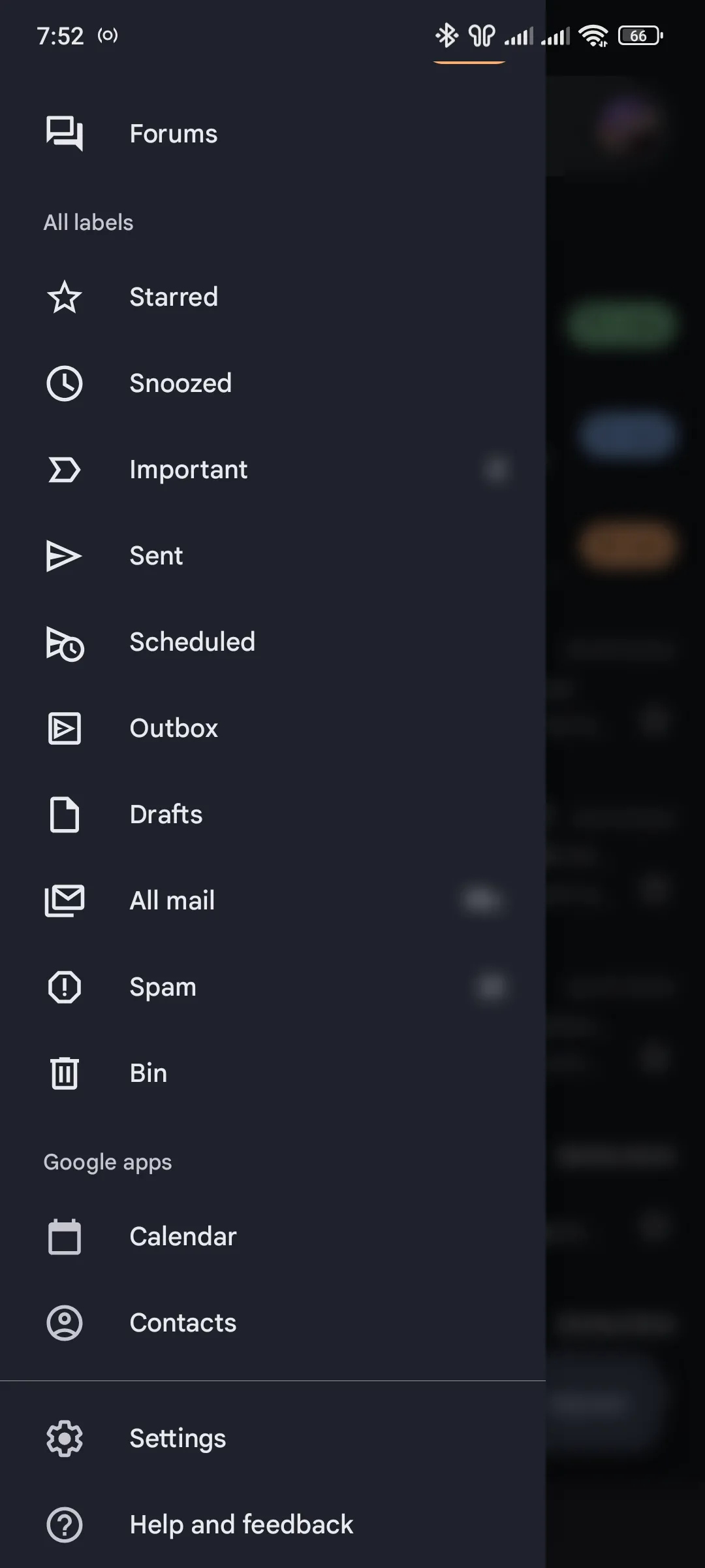Cài đặt hình ảnh trong ứng dụng Gmail trên điện thoại, hiển thị tùy chọn 'Hỏi trước khi hiển thị hình ảnh bên ngoài'.
