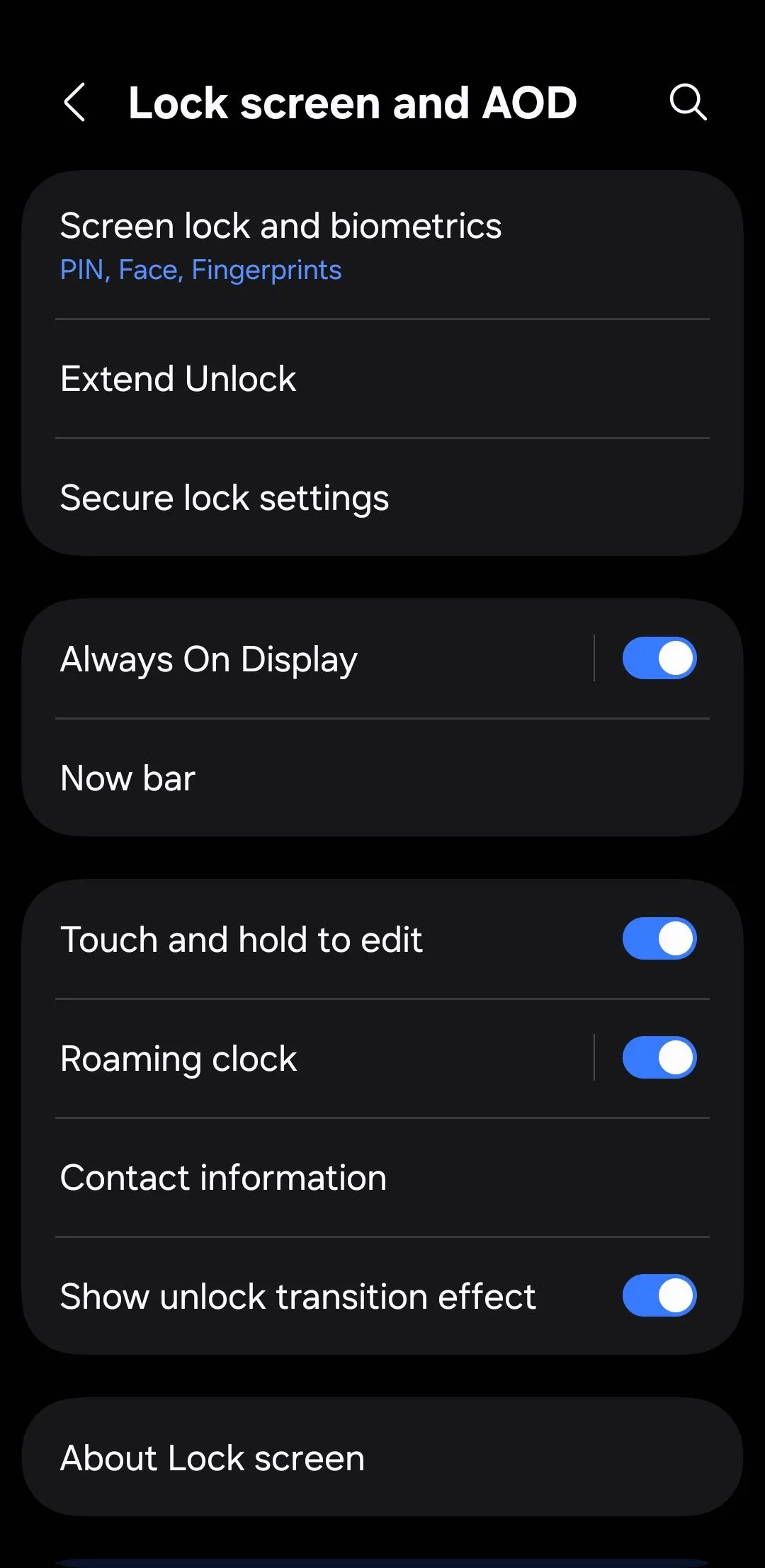 Cài đặt màn hình khóa và AOD trên điện thoại Android giúp thiết lập bảo mật màn hình hiệu quả