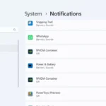 Cài đặt thông báo cho ứng dụng cụ thể trên Windows 11