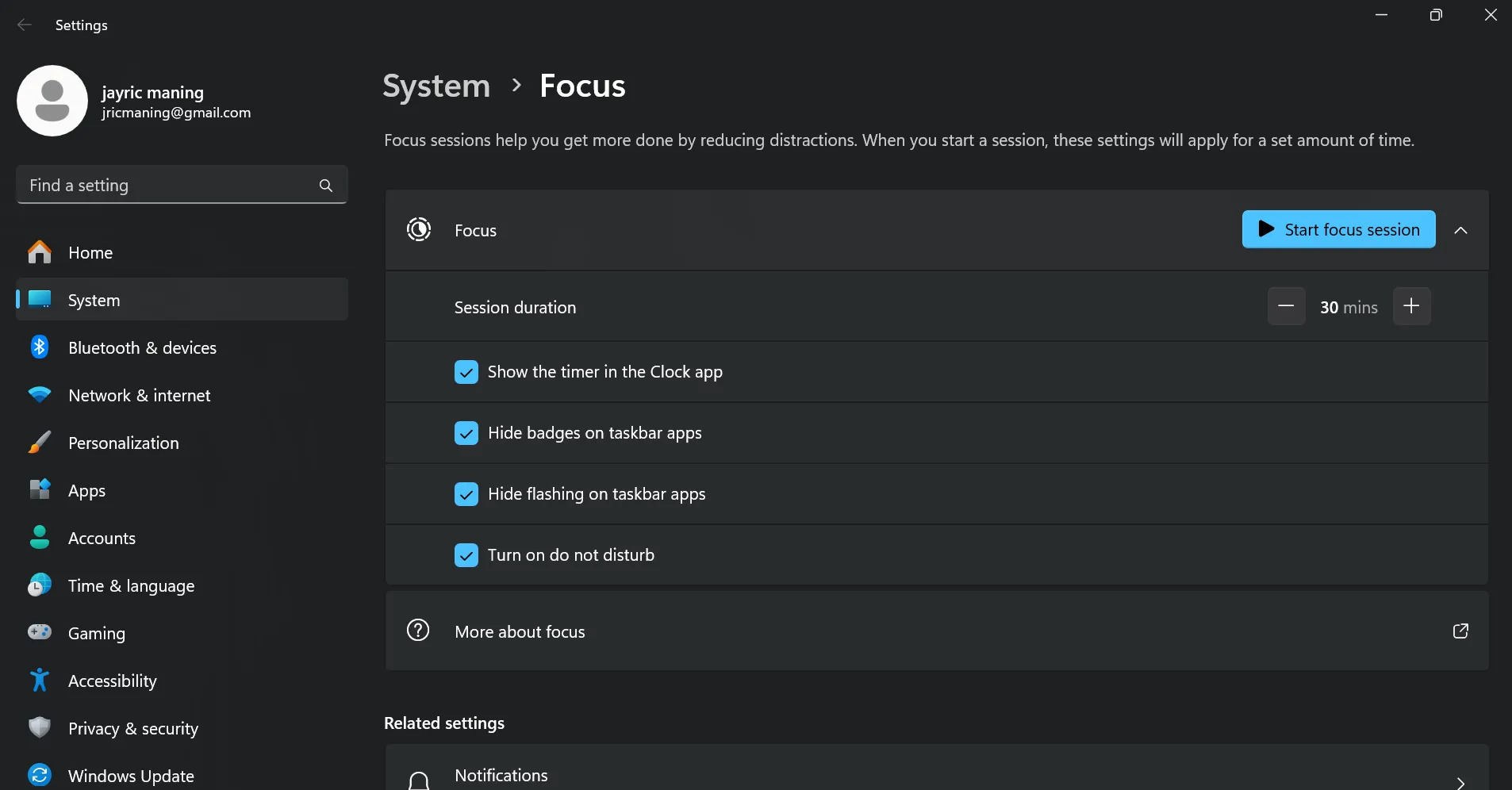 Cài đặt tính năng Focus Assist của Windows để nâng cao năng suất