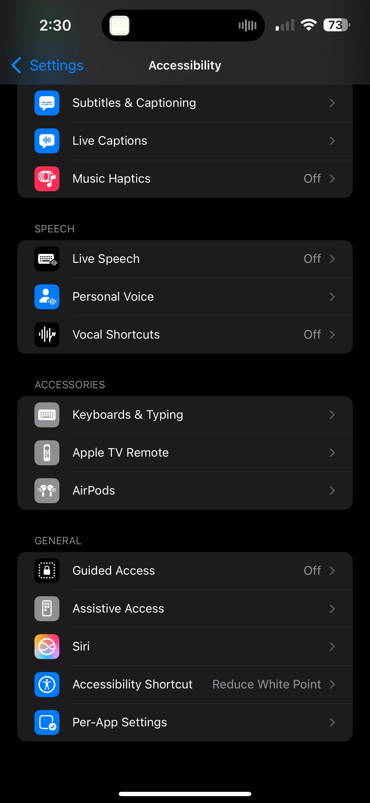 Cài đặt Trợ năng iPhone với tùy chọn Phím tắt trợ năng