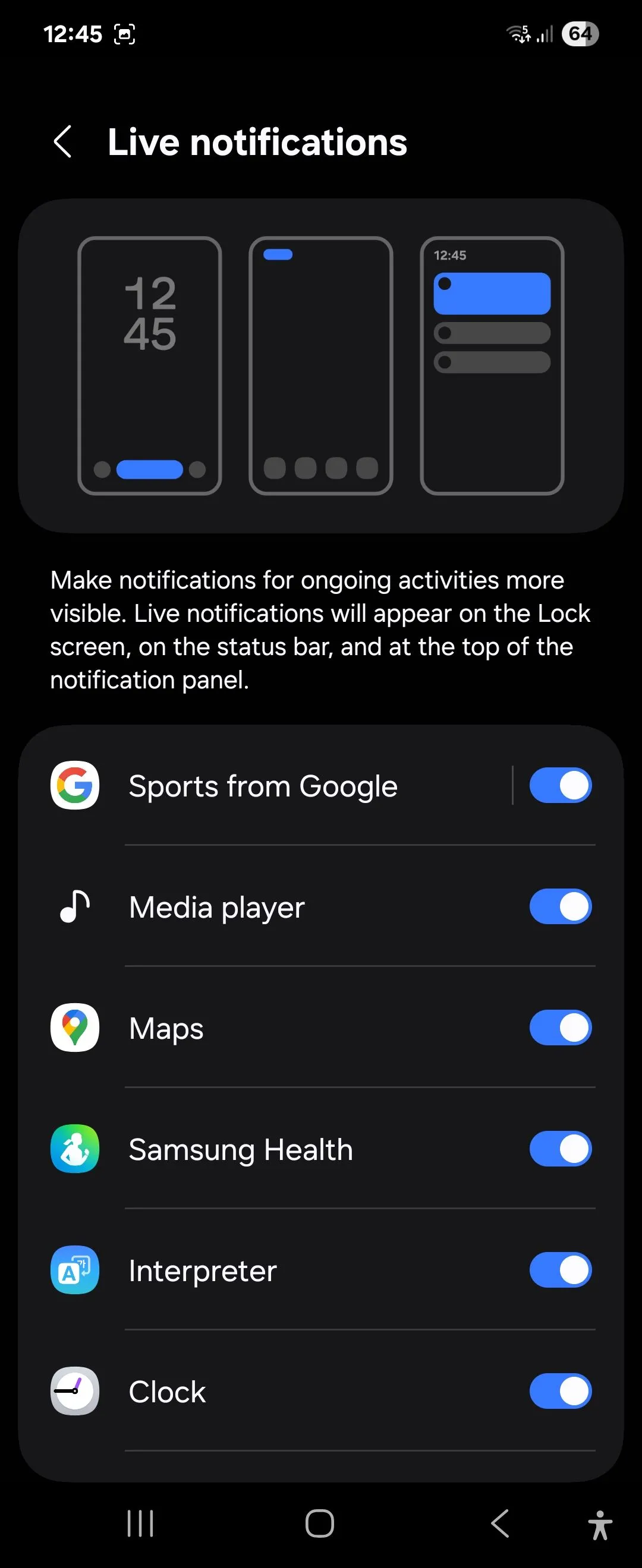 Cài đặt tùy chỉnh Now Bar cho các ứng dụng media, bản đồ và sức khỏe trên One UI 7 của Galaxy Z Flip 6