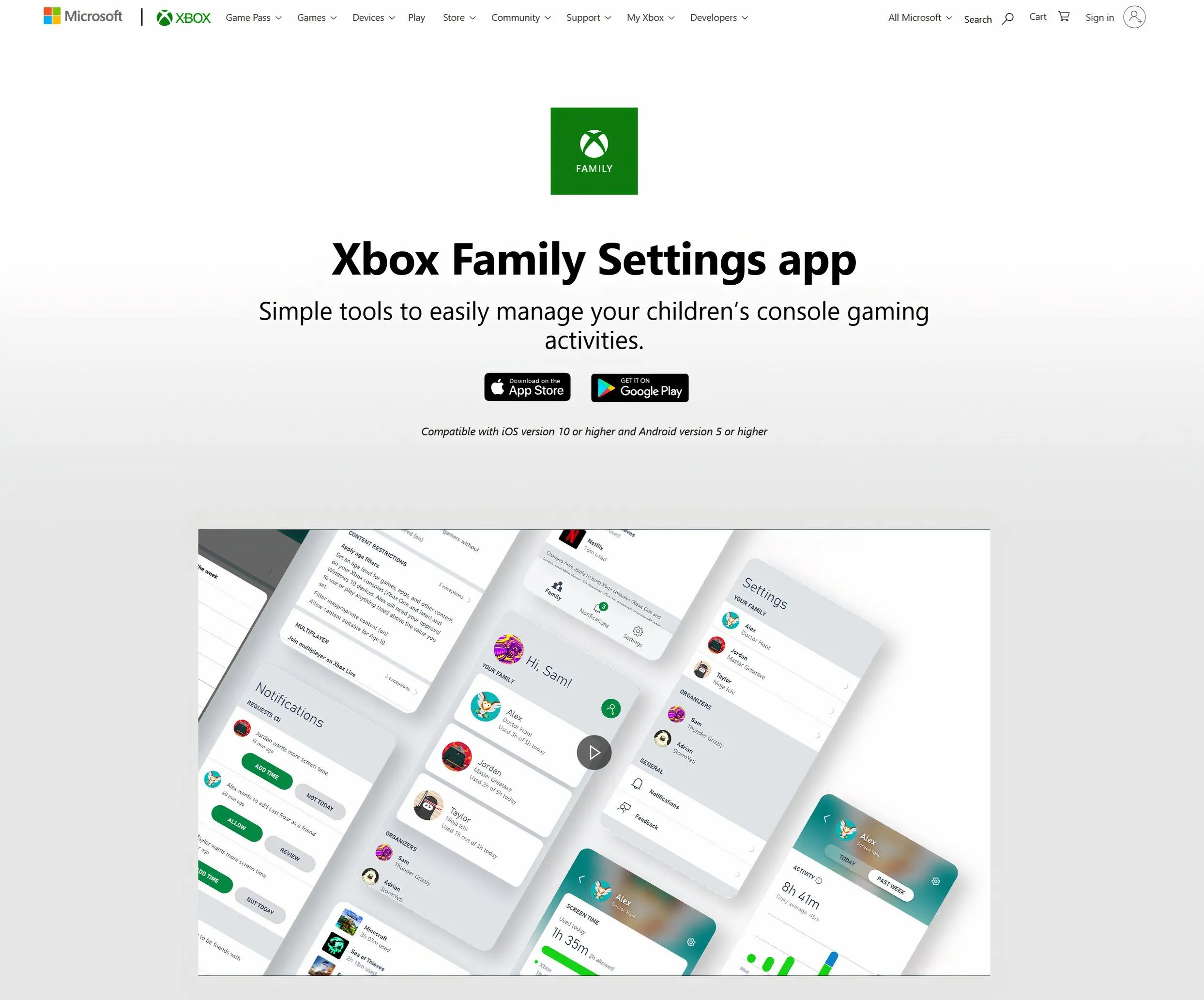 Cài đặt ứng dụng Xbox Family Settings để giới hạn thời gian