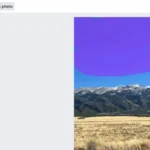 Canva Magic Edit thêm mây phía trên núi