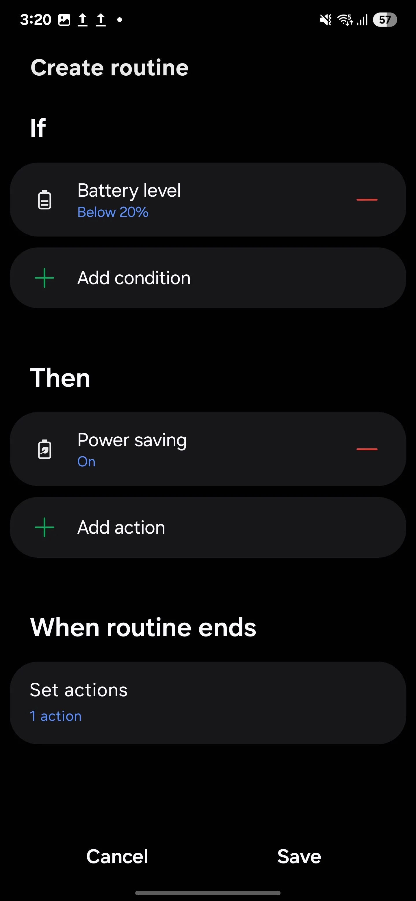 Cấu hình Samsung Routines để tiết kiệm năng lượng