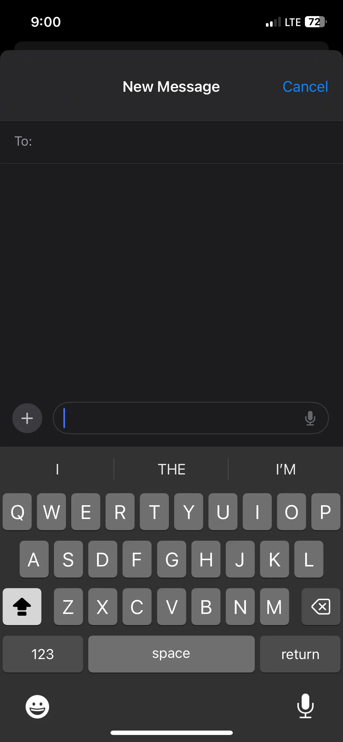 Chế độ Caps Lock được bật trên bàn phím iPhone