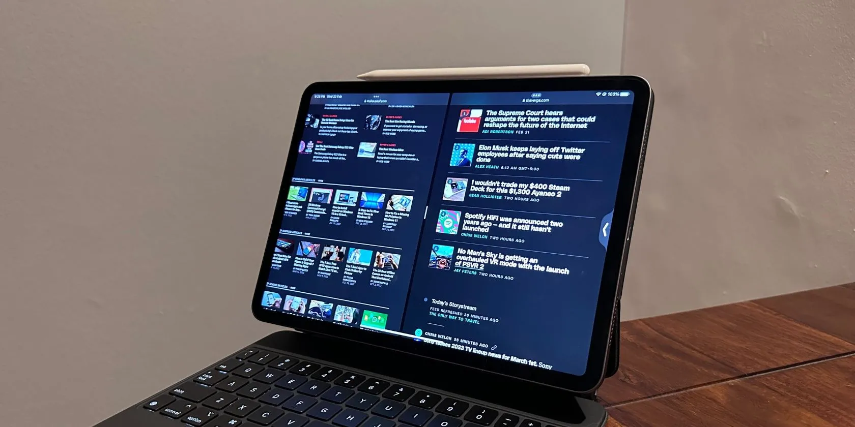 Chế độ đa nhiệm Split View trên iPad giúp mở nhiều ứng dụng cùng lúc để làm việc hiệu quả