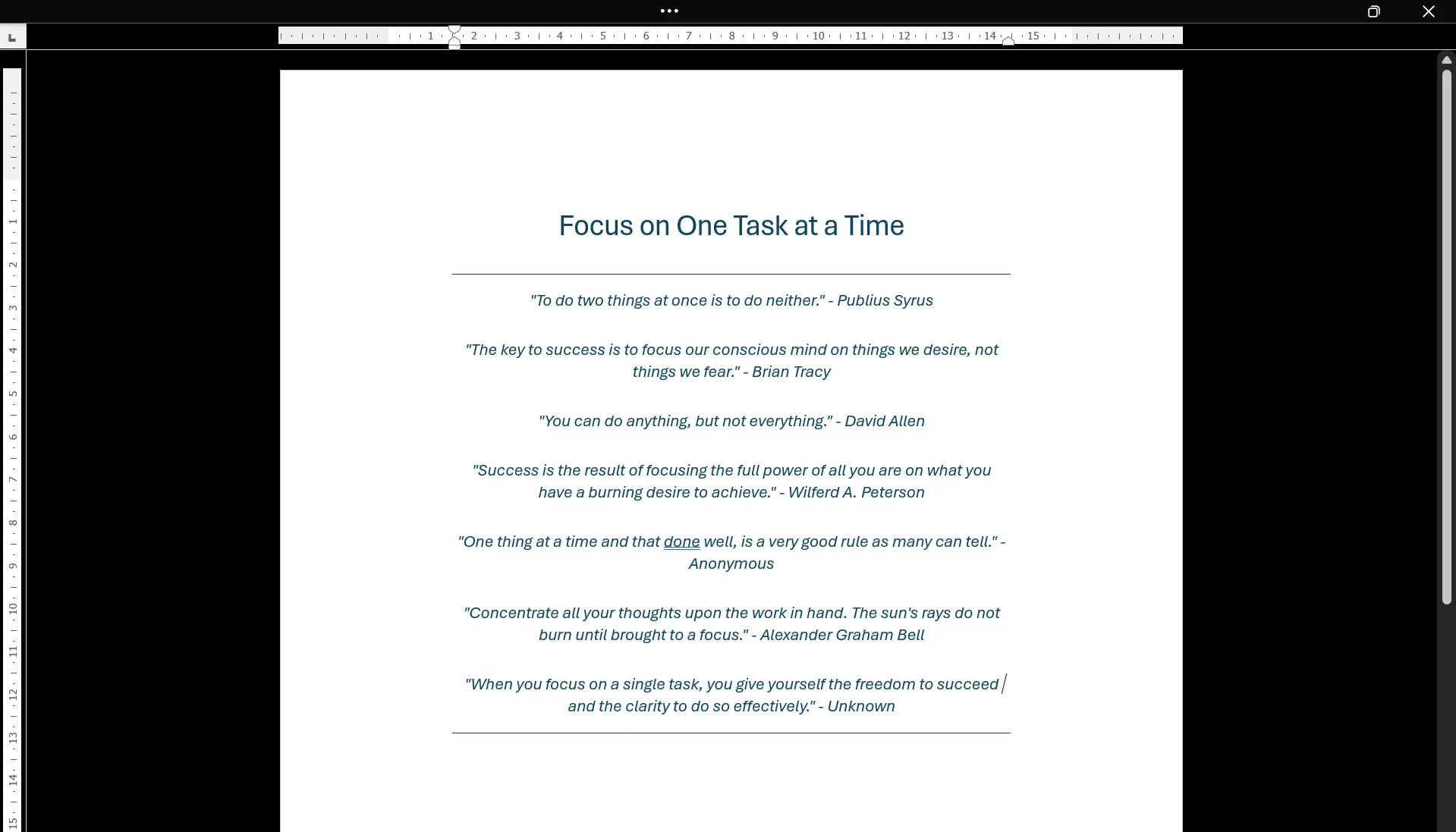 Chế độ Focus Mode trong Microsoft Word giúp tăng khả năng tập trung khi đơn nhiệm.