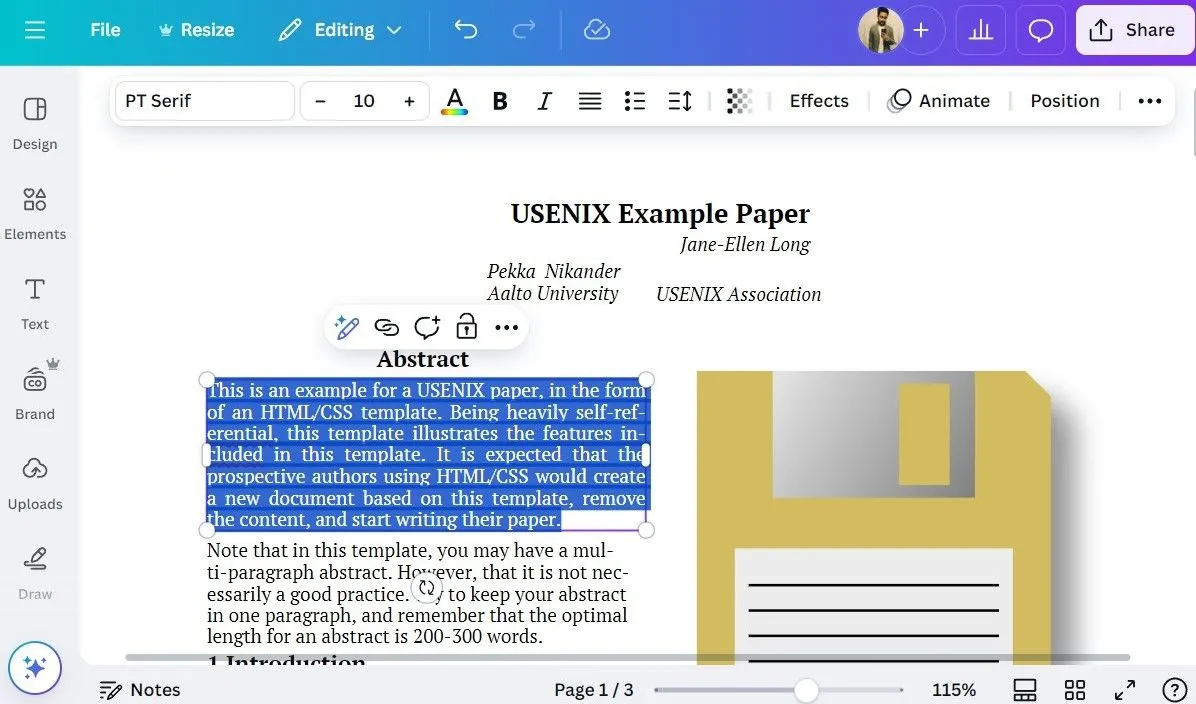 Chỉnh sửa file PDF trực tiếp trong ứng dụng Canva