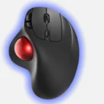 Chuột bi Nulea M501 nhìn từ trên xuống, thể hiện thiết kế công thái học và bi lăn ngón cái