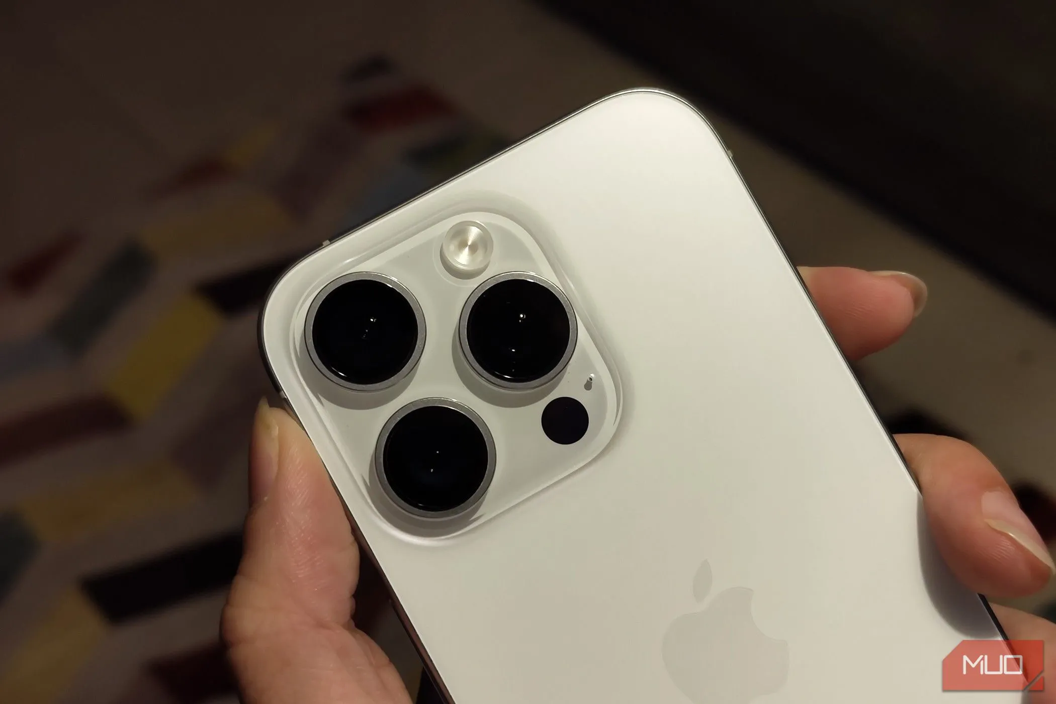Close up shot of an iPhone