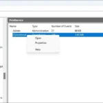 Cửa sổ Event Viewer hiển thị tùy chọn Operational của PrintService để cấu hình nhật ký in