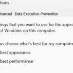 Cửa sổ tùy chỉnh cài đặt hiệu ứng hình ảnh trong Windows để tối ưu hiệu suất.