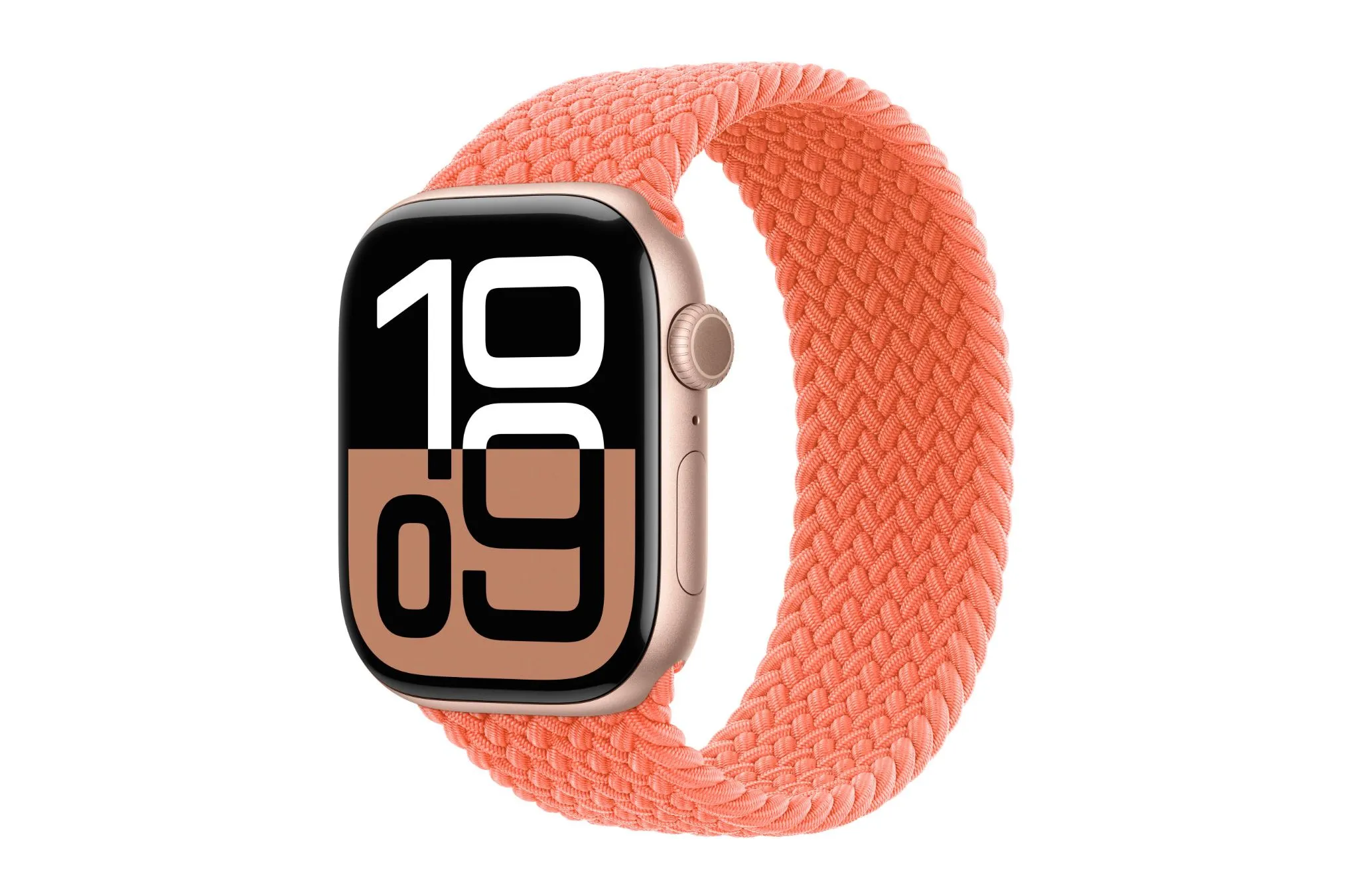 Dây Braided Solo Loop Apple Watch màu Cam quýt mới, phong cách dệt bện