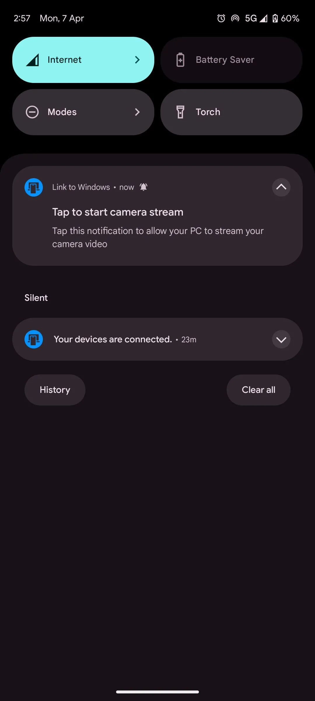 Điện thoại được sử dụng làm webcam không dây thông qua Phone Link với chất lượng hình ảnh rõ nét