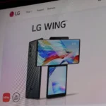 Điện thoại LG Wing với màn hình xoay độc đáo và logo LG