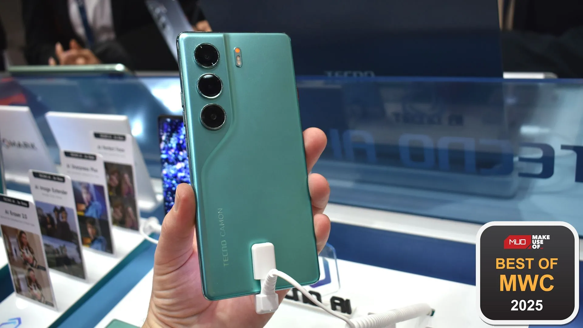 Điện thoại Tecno Camon 40 Pro 5G tại MWC 2025 kèm giải thưởng