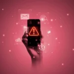 Điện thoại thông minh bị nhiễm BadBox malware với biểu tượng cảnh báo