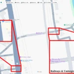 Đường xá, đường cao tốc, đường sắt và đường hầm ngầm trên Google Maps