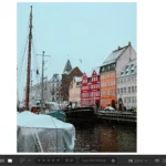 Giao diện Adobe Lightroom hiển thị các tùy chọn cấu hình màu và bộ lọc ảnh