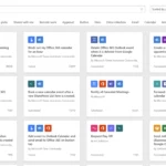 Giao diện các mẫu tự động hóa dựa trên lịch trong ứng dụng web Power Automate