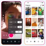 Giao diện các tính năng nổi bật của ứng dụng Meta Edits