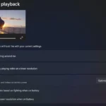 Giao diện cài đặt phát video trên Windows 11 hiển thị các tùy chọn tối ưu