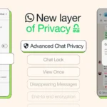 Giao diện cài đặt tính năng Advanced Chat Privacy (Bảo mật trò chuyện nâng cao) trên WhatsApp