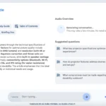 Giao diện Google NotebookLM đang tạo tính năng tổng quan âm thanh AI