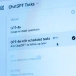 Giao diện lựa chọn mô hình ChatGPT của OpenAI